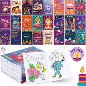 72 Pcs Diwali Coloring Book for Adults Bulk